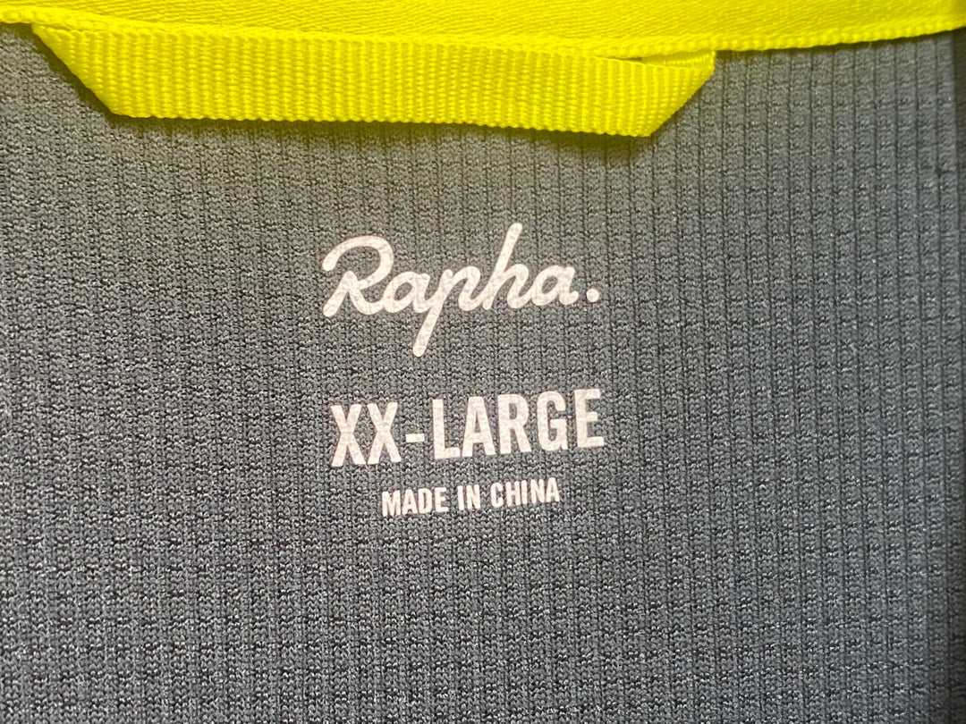 KR429 ラファ Rapha MEN'S LIGHTWEIGHT JERSEY BREVET 半袖 サイクルジャージ カーキ XXL ほつれ