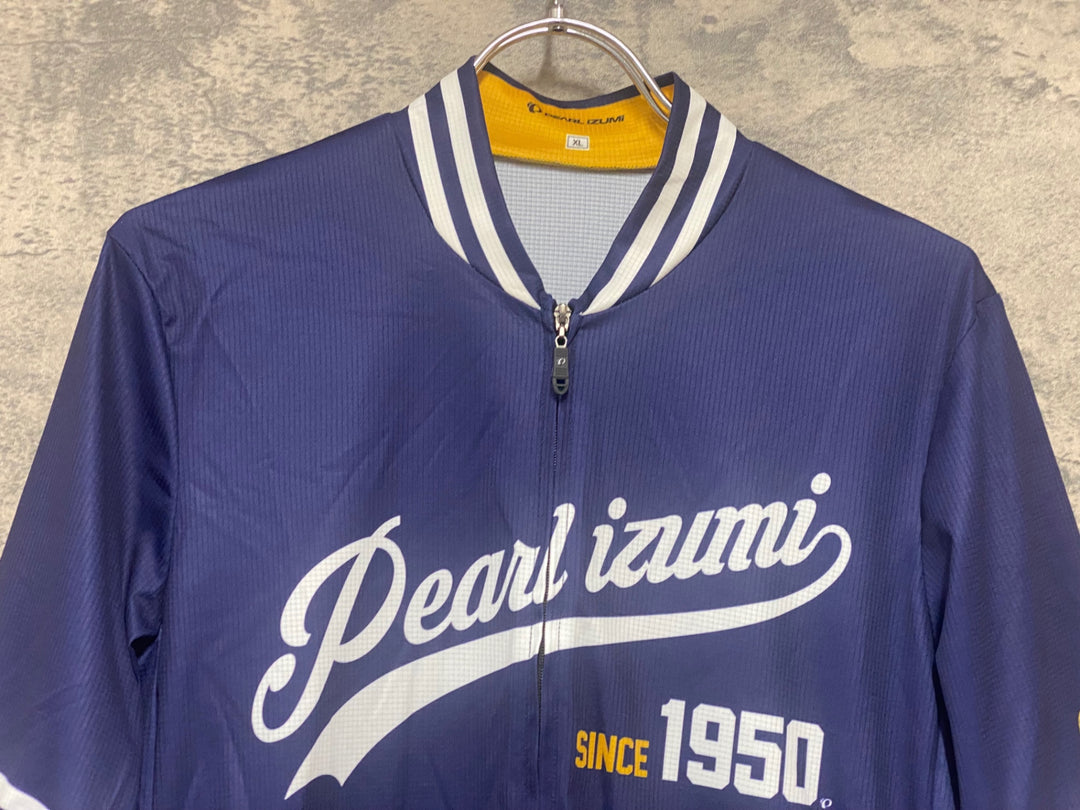 KE099 パールイズミ PEARL iZUMi 半袖 サイクルジャージ 紺 XL