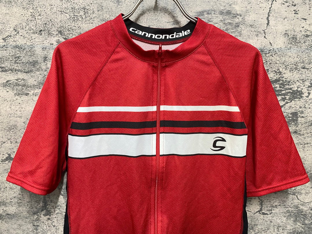 KB801 キャノンデール Cannondale 半袖 サイクルジャージ 赤 X
