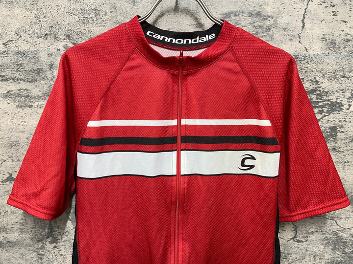 KB801 キャノンデール Cannondale 半袖 サイクルジャージ 赤 X