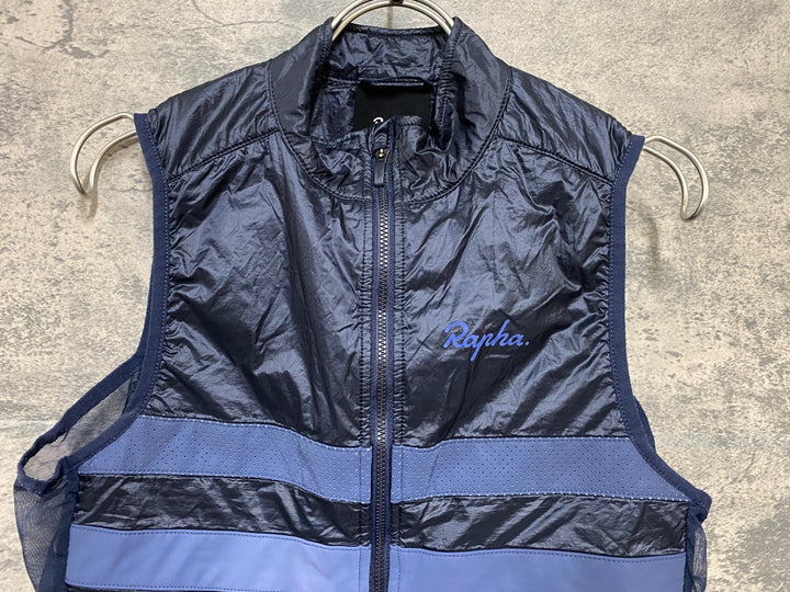 JJ053 ラファ RAPHA 防風 ダウン ジレ サイクルベスト S ブラック