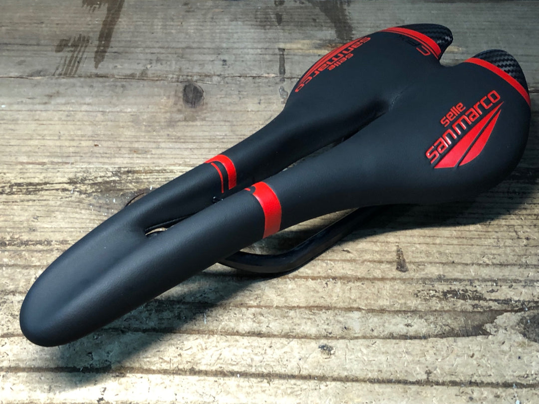 JJ501 セラサンマルコ selle sanmarco ASPIDE CARBON FX カーボンレール サドル 黒/赤