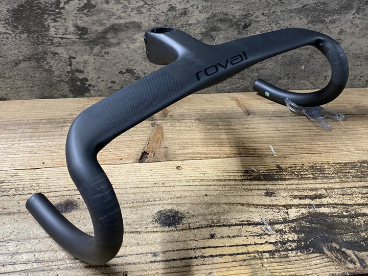 KN465 ロヴァール ROVAL RAPIDE COCKPIT カーボン ドロップハンドル 一体型 WIDTH 420mm 90mm -6°
