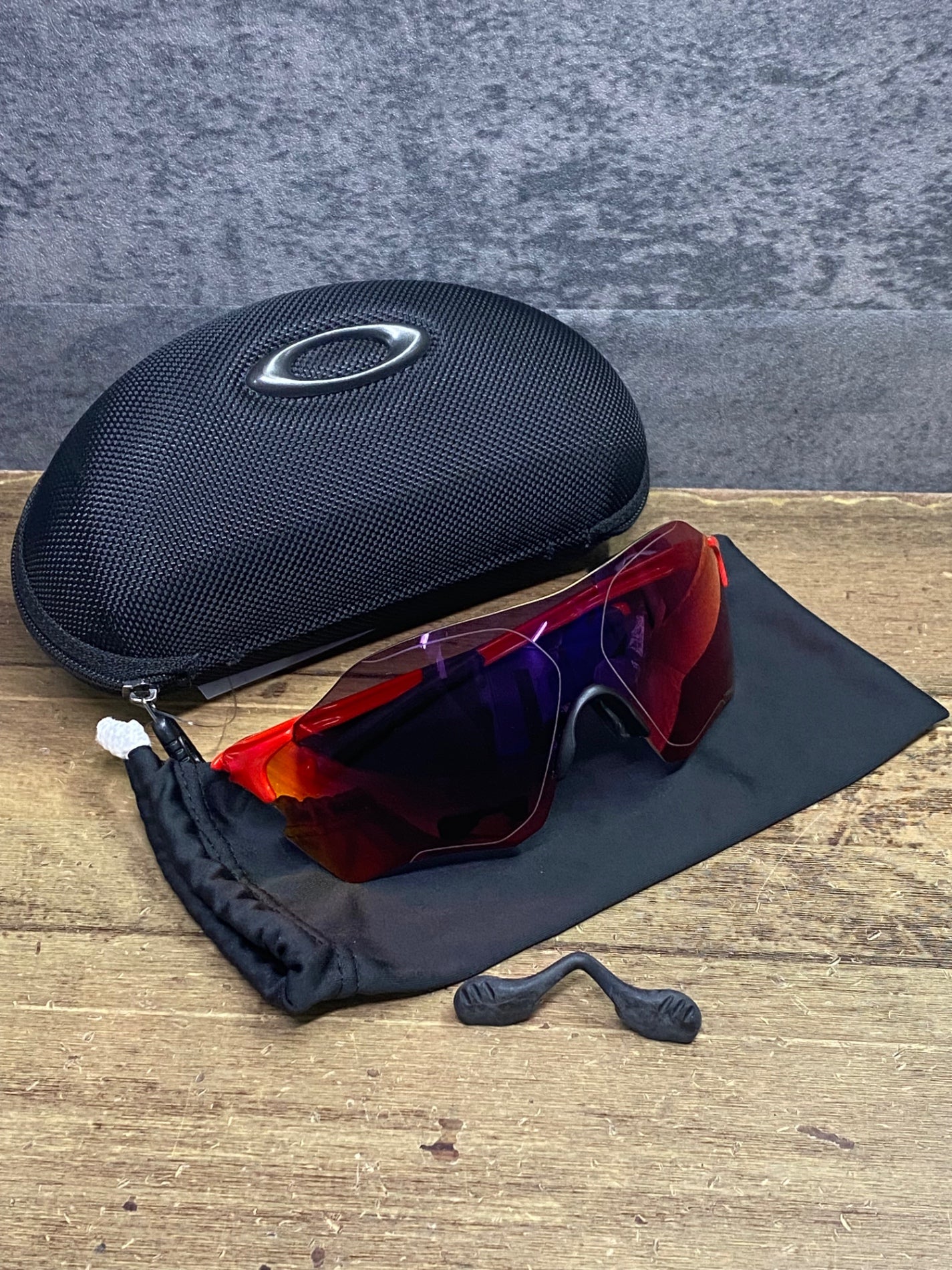 JN387 オークリー OAKLEY EV ZERO サングラス アイウェア 赤 PRIZM