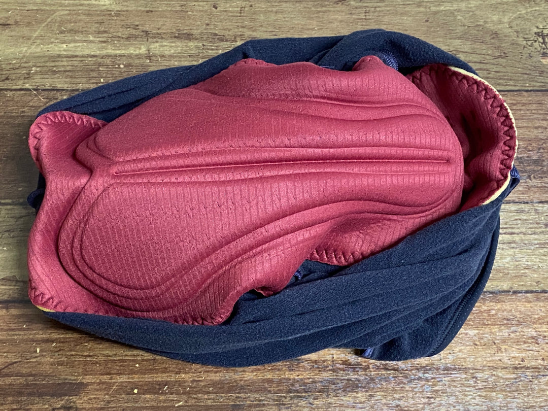 JY614 カフェドシクリステ CAFE DU CYCLISTE ADRIENNE MEN ビブニッカー 紺青 M 裏起毛 ※スレ