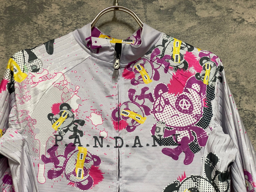 JR213 パンダーニ pandani 半袖サイクルジャージ 紫 S エアロジャージ
