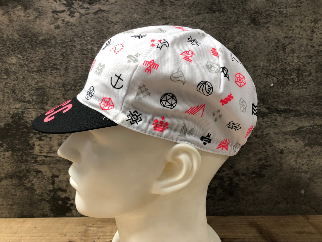 JZ487 ラファ RAPHA サイクルキャップ RCC 白黒 ピンク