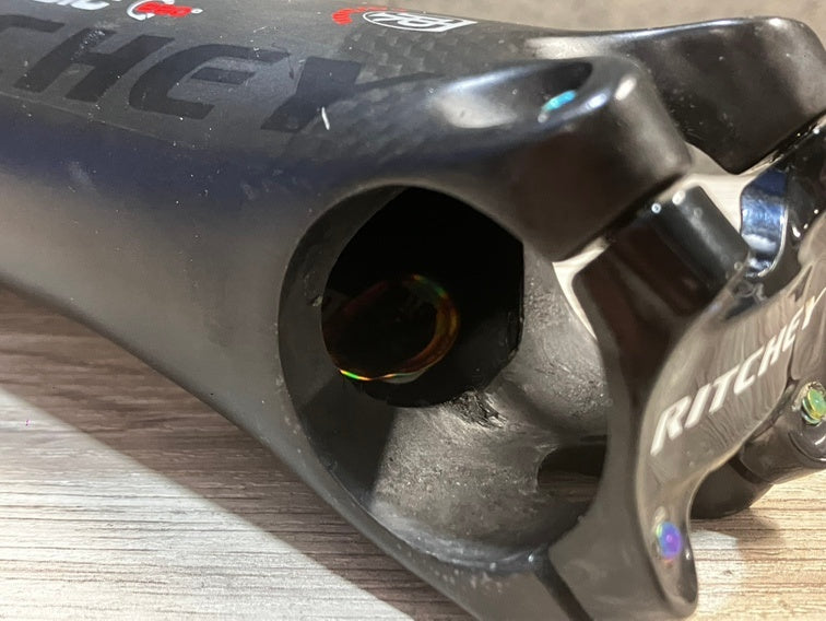 JP975 リッチー RITCHEY スーパーロジック SUPERLOGIC C260 カーボン ステム 130mm Φ31.8 OS ※ボルト非純正、クラックのためジャンク
