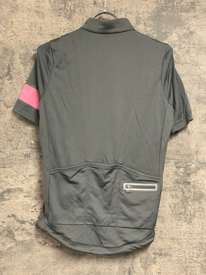 JW055 ラファ Rapha MEN'S CLASSIC JERSEY 半袖サイクルジャージ グレー S ※日焼け、補修跡