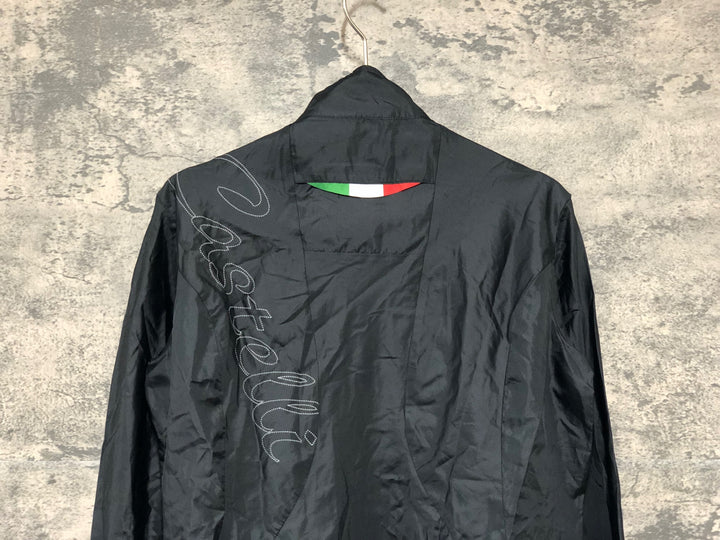 KJ897 カステリ CASTELLI ウインドブレイカー 黒 S