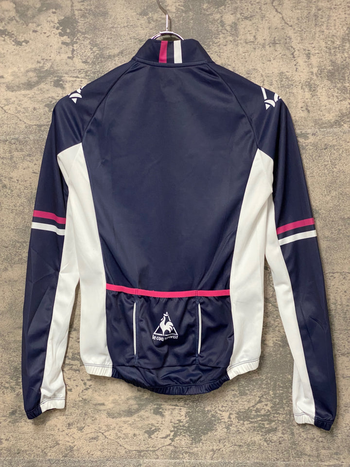 JT496 ルコックスポルティフ le coq sportif 長袖 サイクルジャージ 紺 M
