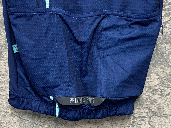 JW762 プロトンドパリ PELOTON DE PARIS Domestique Tron SS Jersey 半袖 サイクルジャージ 紺 S