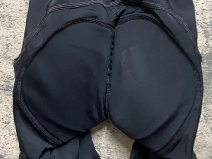 KN953 ラファ Rapha ATHLETES CARGO PRO TEAM BIB SHORTS ビブショーツ 黒緑 XS ※一部ゴム切れ