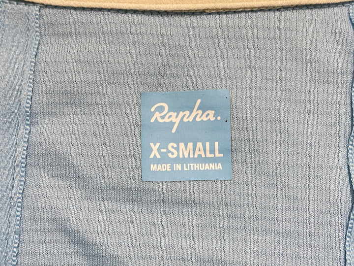 KB269 ラファ Rapha SUPER LIGHTWEIGHT JERSEY 半袖 サイクルジャージ 水色 XS ※裾ゴム伸び
