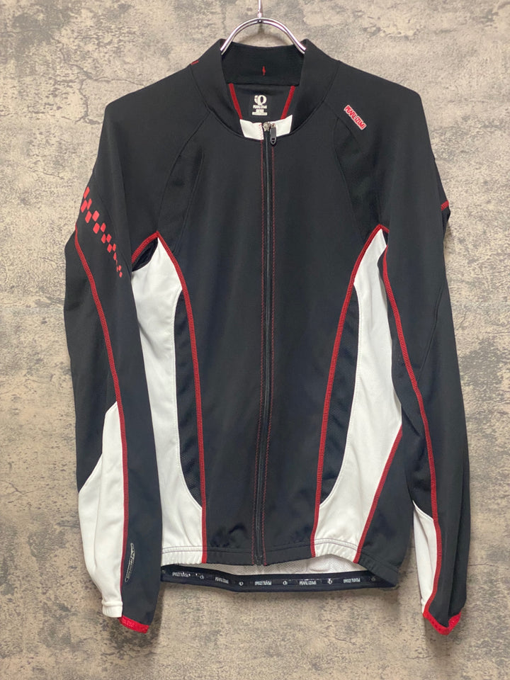 KE025 パールイズミ PEARL iZUMi 半袖 サイクルジャージ 黒 白 L