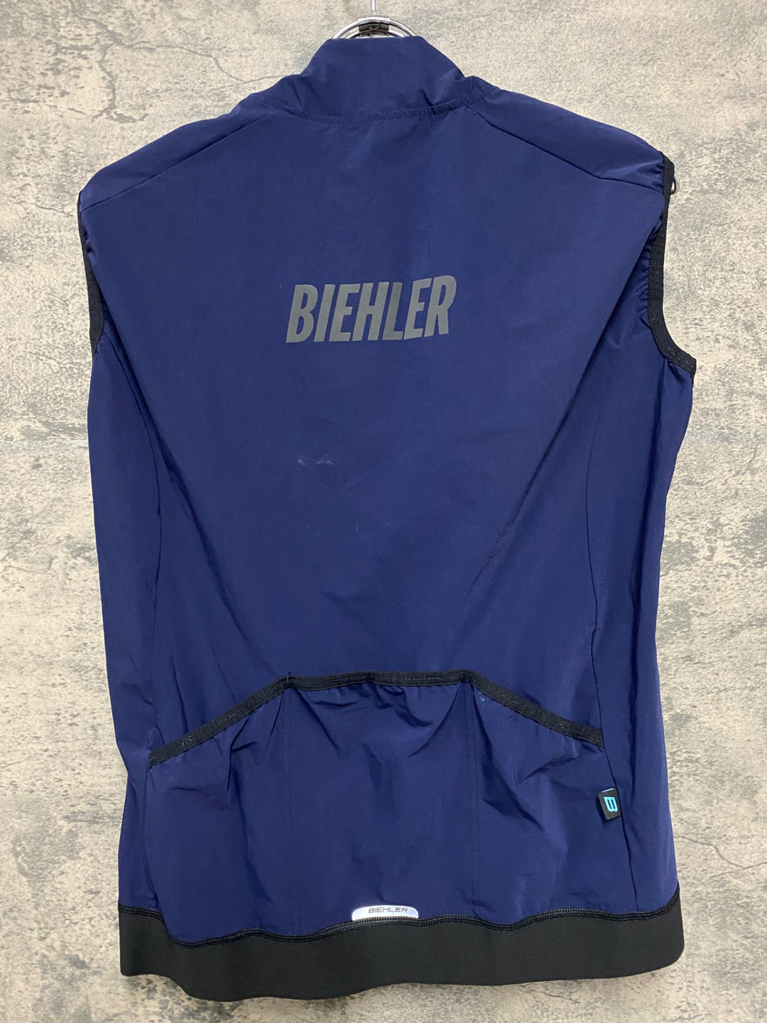 JH980 BIEHLER ジレ サイクルベスト 濃紺 L