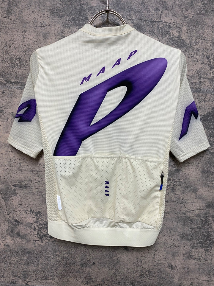 JQ533 マープ MAAP WOMEN'S PRO FIT JERSEY 半袖サイクルジャージ ベージュ紫 S
