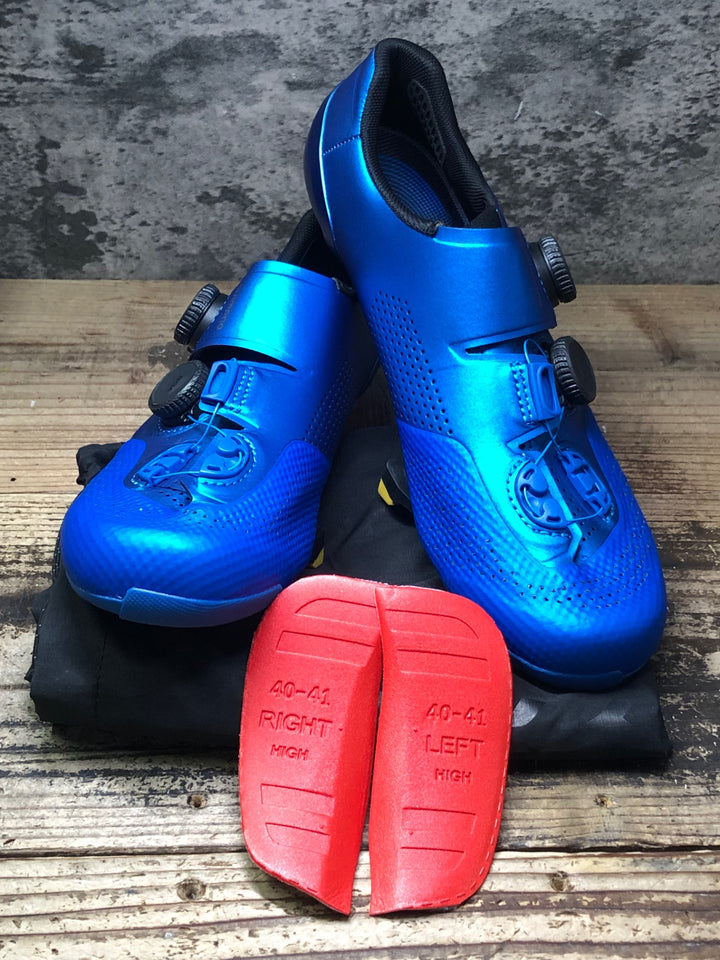 JP256 シマノ SHIMANO S-PHYRE SHRC902M ビンディングシューズ SPD-SL 青 EU41.5