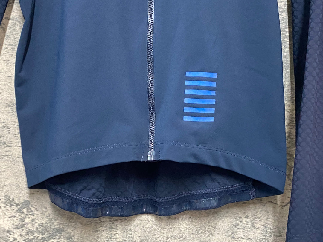 KB607 ラファ Rapha PRO TEAM LONG SLEEVE AERO JERSEY 長袖 サイクルジャージ ネイビー L