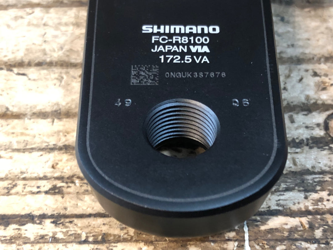 JQ235 4iiii シマノ SHIMANO アルテグラ ULTEGRA FC-R8100 片側計測 パワーメーター クランクセット 52/36T 172.5mm 起動確認済