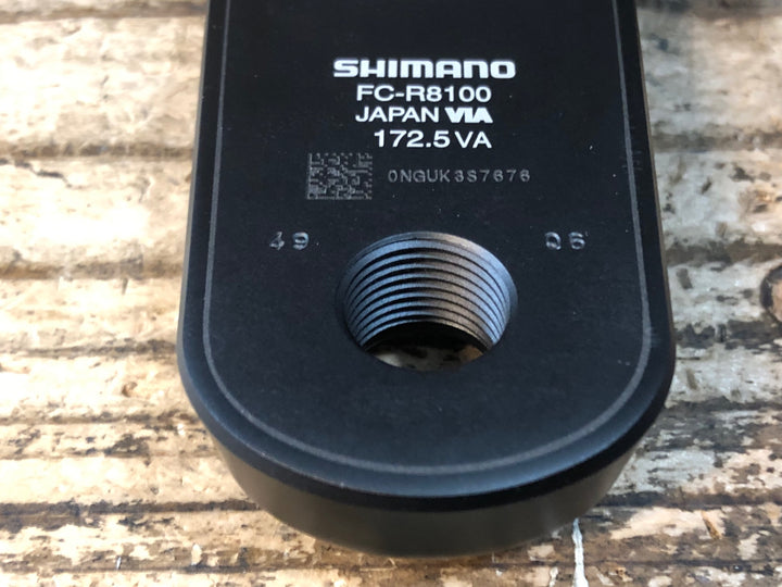 JQ235 4iiii シマノ SHIMANO アルテグラ ULTEGRA FC-R8100 片側計測 パワーメーター クランクセット 52/36T 172.5mm 起動確認済