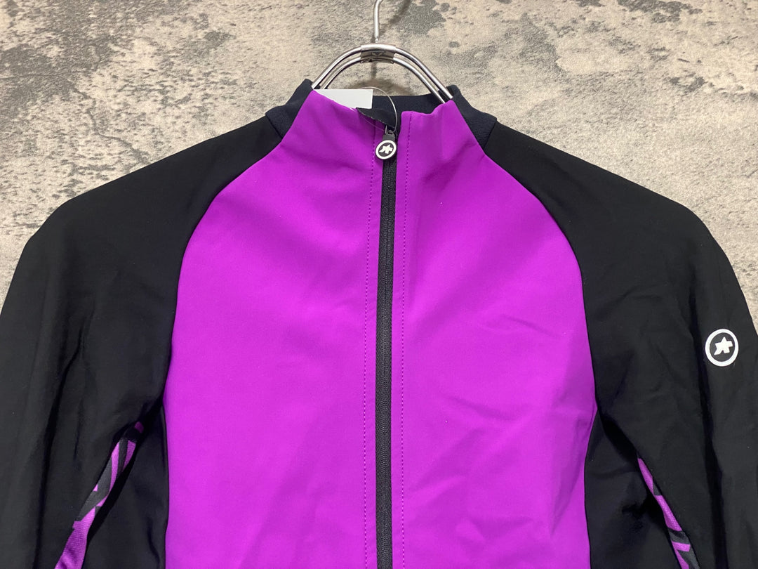 JU885 アソス ASSOS UMA GT SPRING FALL JACKET 長袖 サイクルジャケット パープル S 裏起毛 レディース