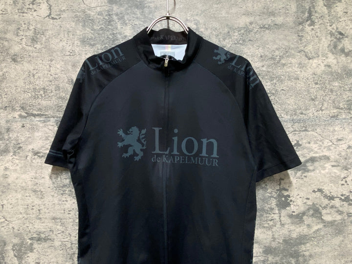 KF411 リオンドカペルミュール Lion de KAPELMUUR 半袖 サイクルジャージ 黒 XL