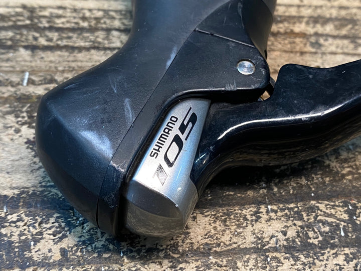 JE525 シマノ SHIMANO 105 ST-5800 STIレバー 左右セット 2x11S ※右レバー操作部外開きのためジャンク