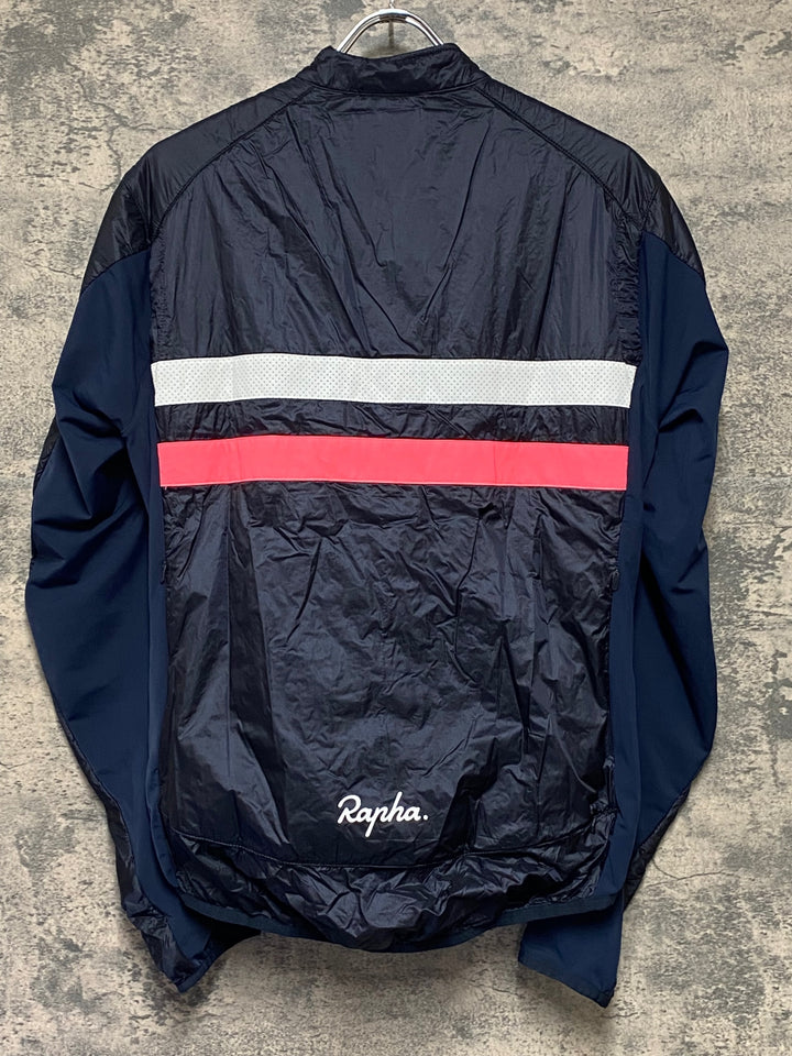 KN770 ラファ Rapha BREVET INSULATED JACKET サイクルジャケット 紺 M