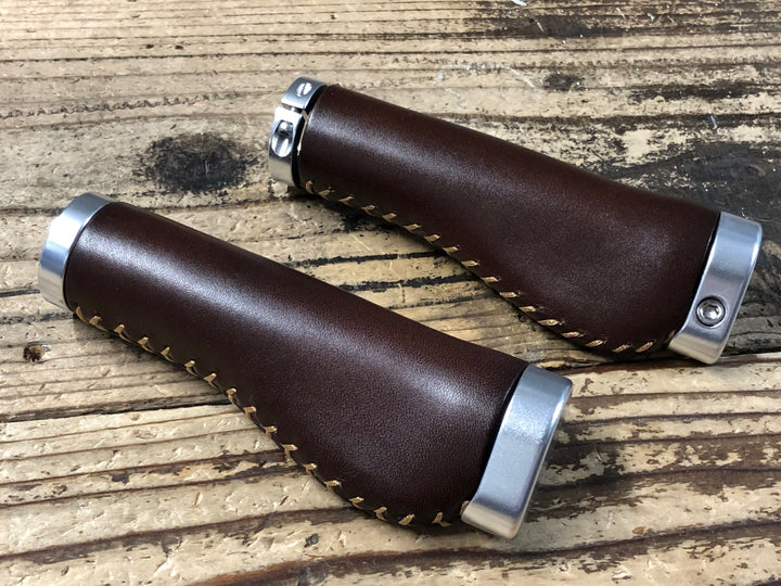 KL120 PDW Whiskey Leather Lock-on Ergo Grips グリップ ブラウン