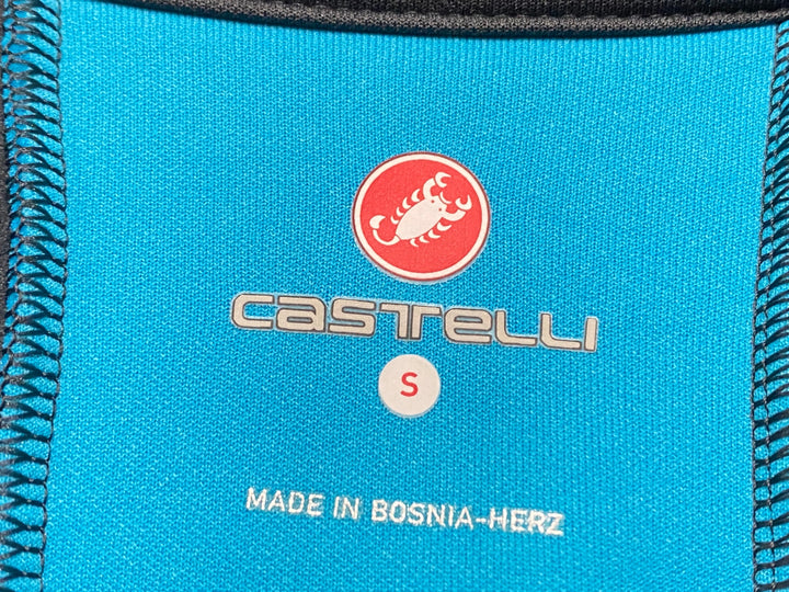 JO285 カステリ CASTELLI 長袖サイクルジャージ 灰色 S 裏起毛