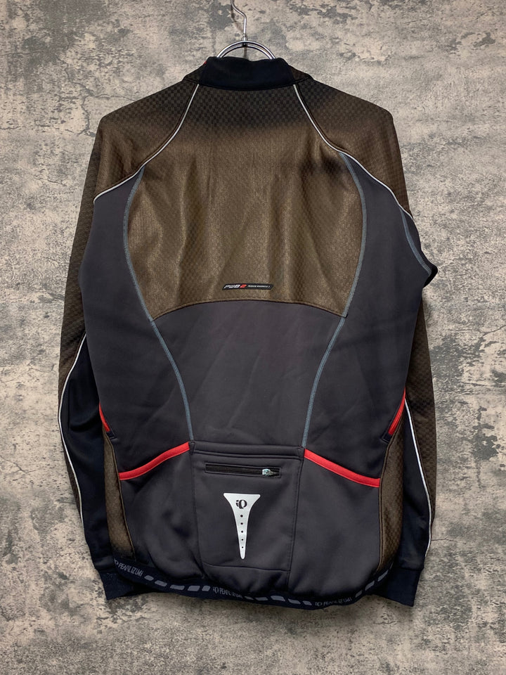 JV318 パールイズミ PEARL iZUMi 長袖サイクルジャケット 黒 M 裏起毛 日焼け 擦れ