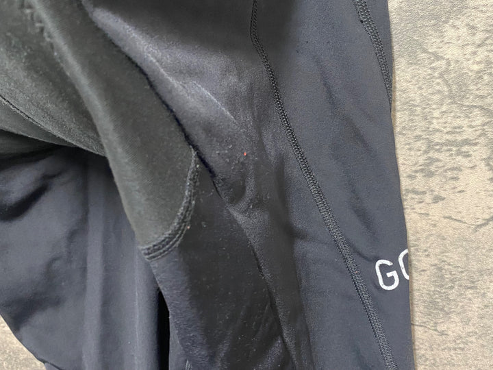 JV310 ゴアバイクウェア GORE BIKE WEAR ビブタイツ 黒 XXL 裏起毛 ※あたり,ほつれ