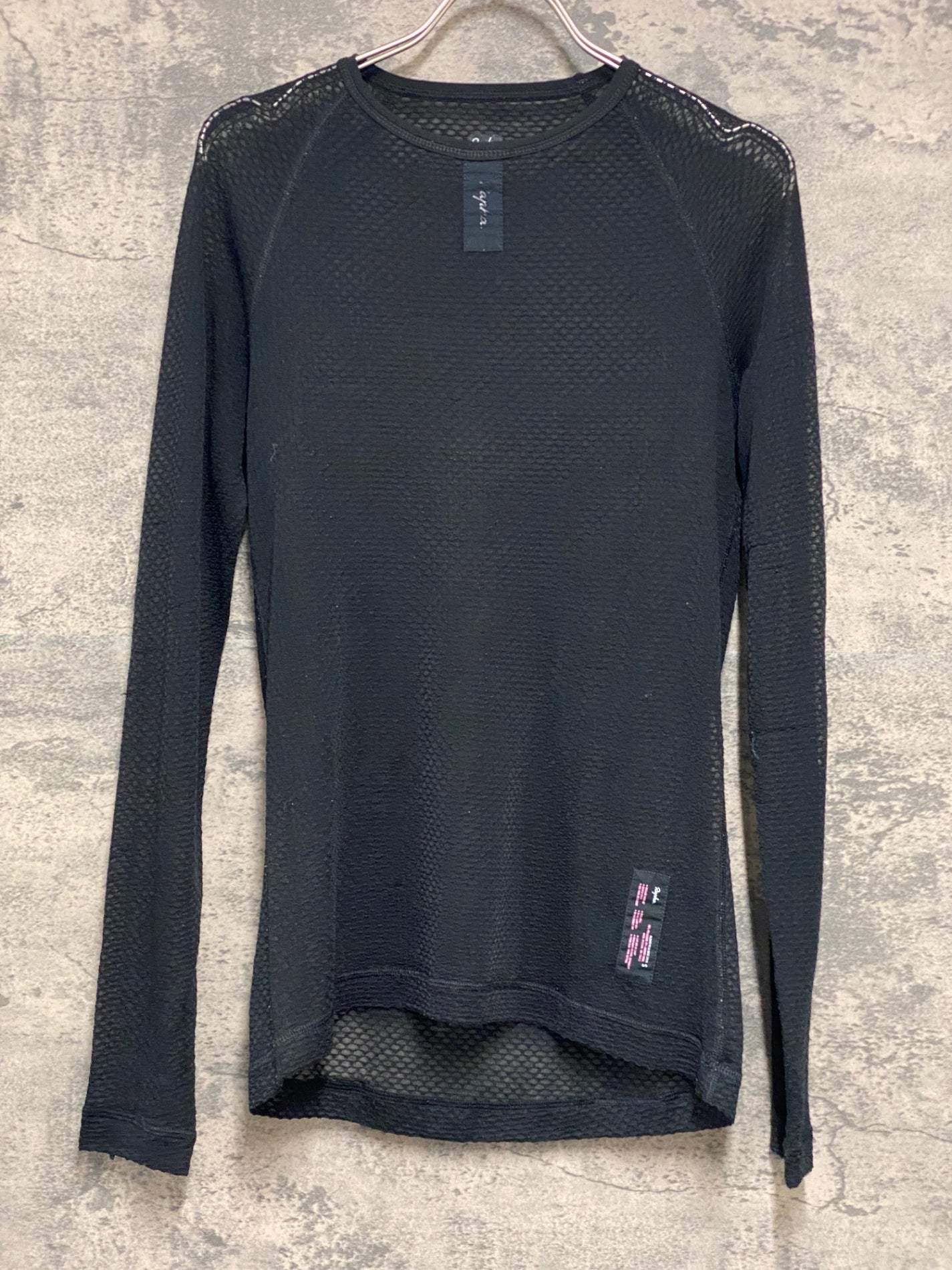 KG512 ラファ Rapha MERINO MESH BASE LAYER 長袖 ベースレイヤー 黒 S
