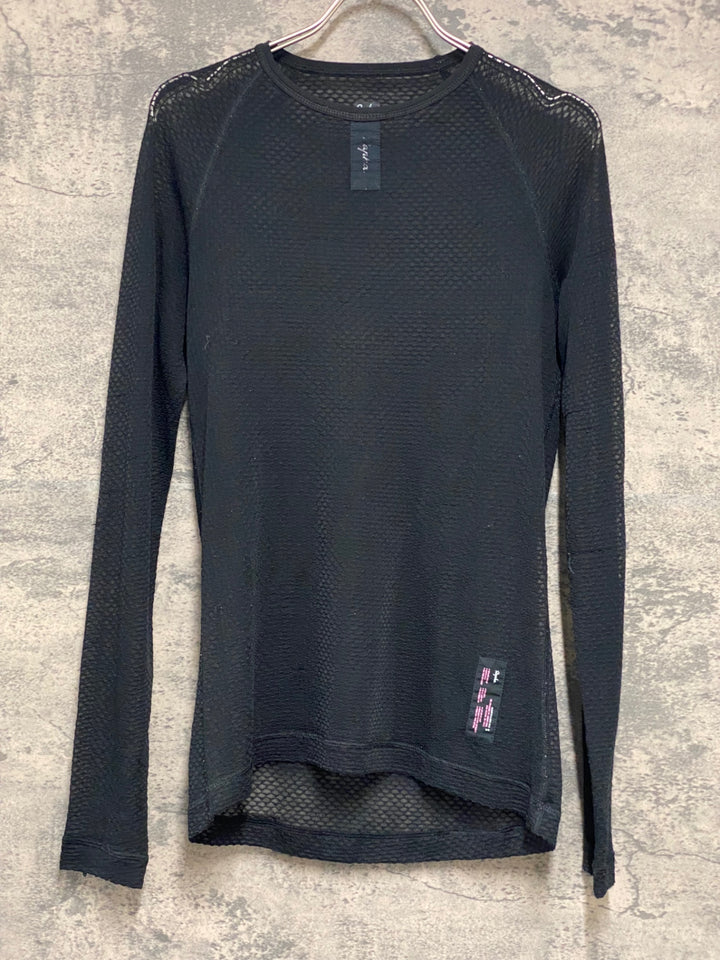 KG512 ラファ Rapha MERINO MESH BASE LAYER 長袖 ベースレイヤー 黒 S