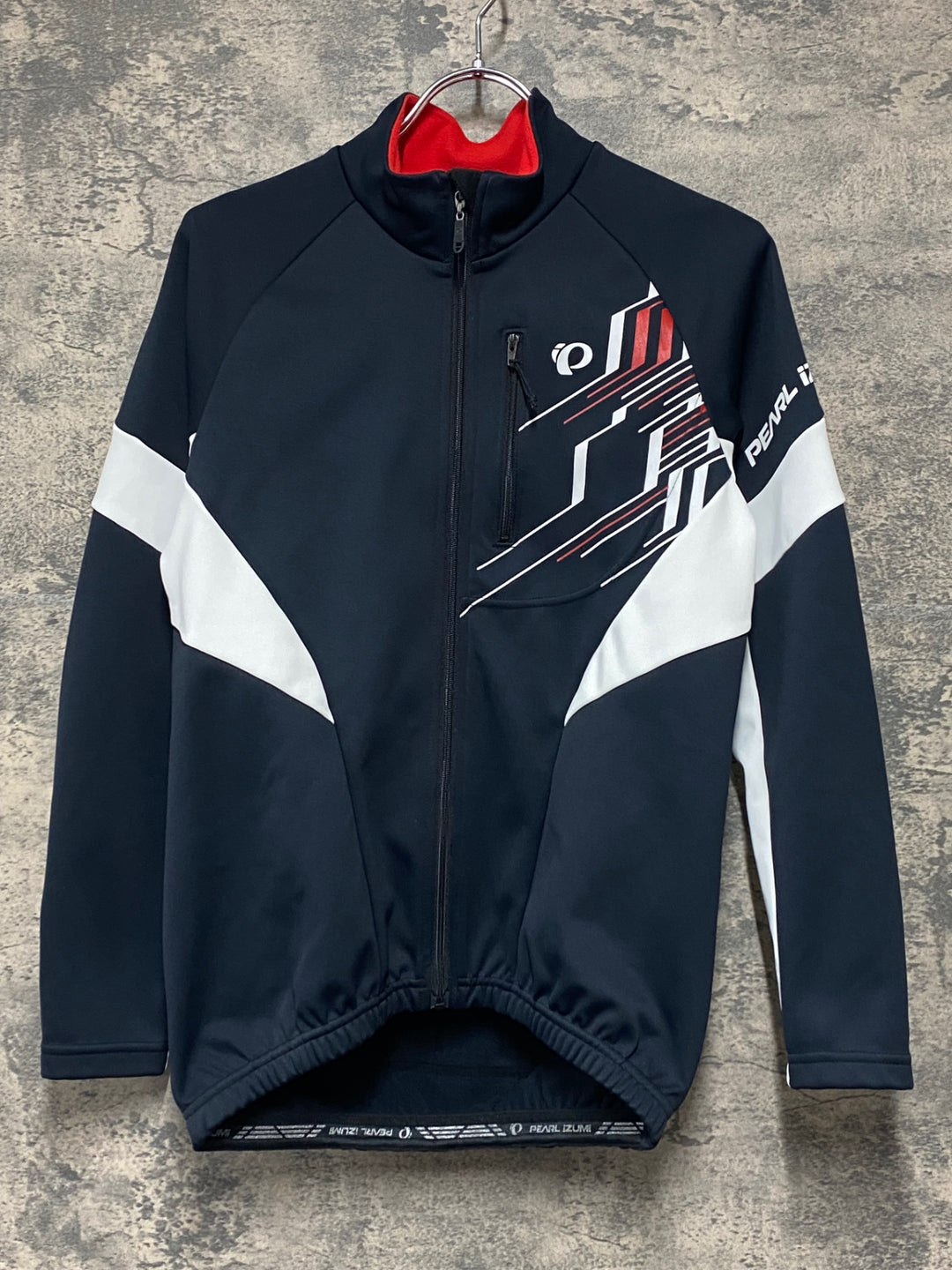 KH630 パールイズミ PEARL iZUMi 長袖サイクルジャージ 白黒 M 裏起毛