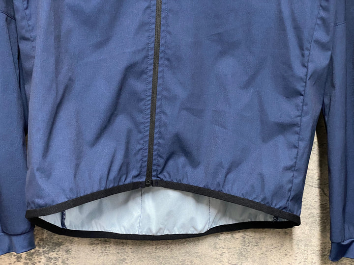 JO058 OSS BIKE WEAR 長袖 ウィンドブレーカー シェルジャケット 紺 M
