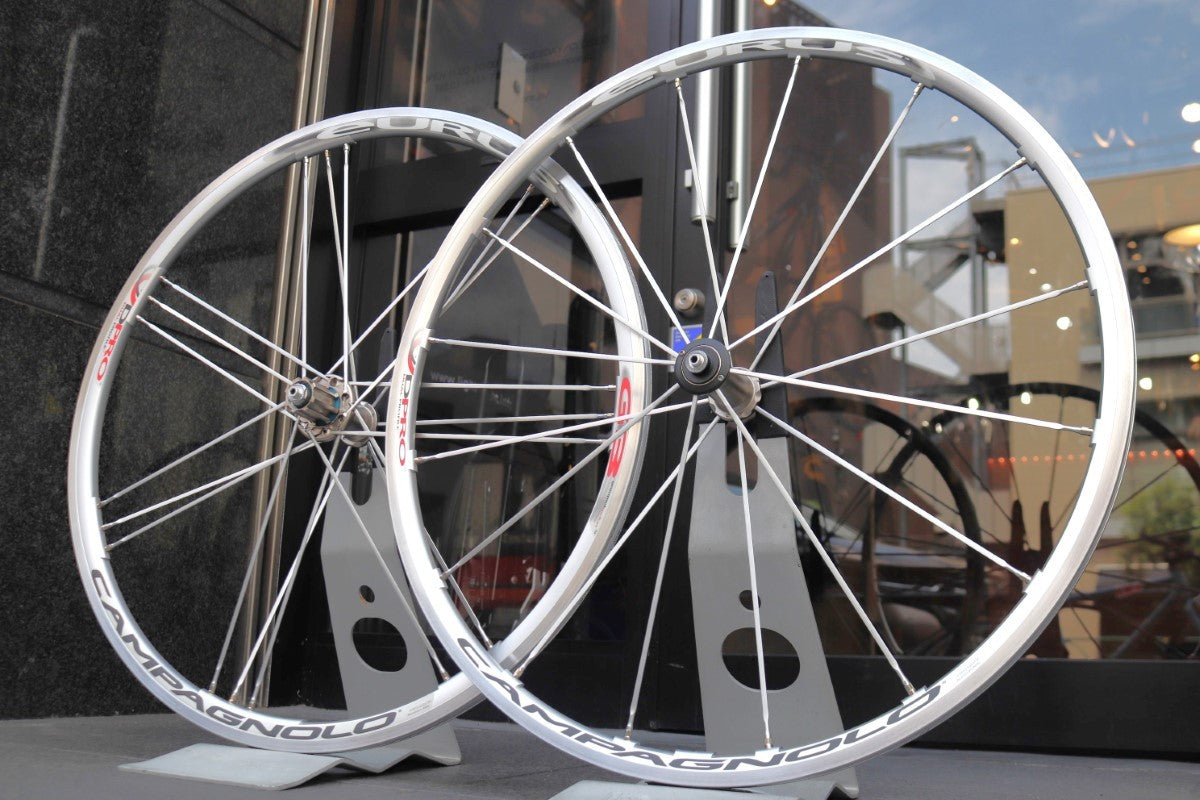 カンパニョーロ CAMPAGNOLO ユーラス EURUS アルミ クリンチャー ホイールセット カンパ12/11S ナローリム 15C  【東京南麻布店】