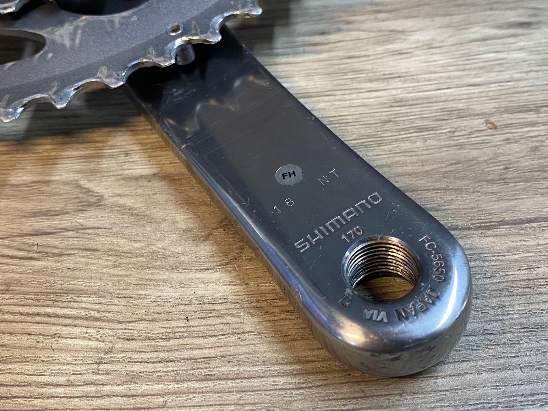 JK415 シマノ SHIMNAO 105 FC-5650 クランクセット シルバー 170mm 50