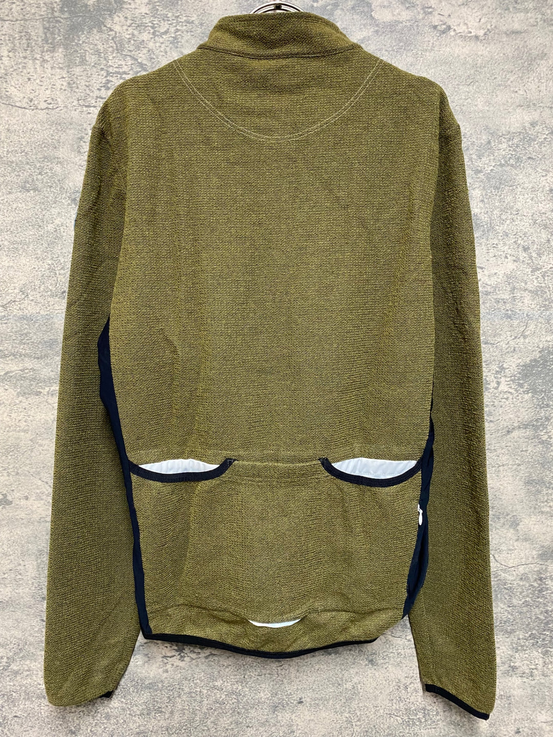 JP997 カフェドシクリステ Cafe du Cycliste MARGUERITE MAN 長袖 サイクルジャージ オリーブ XL 裏起毛
