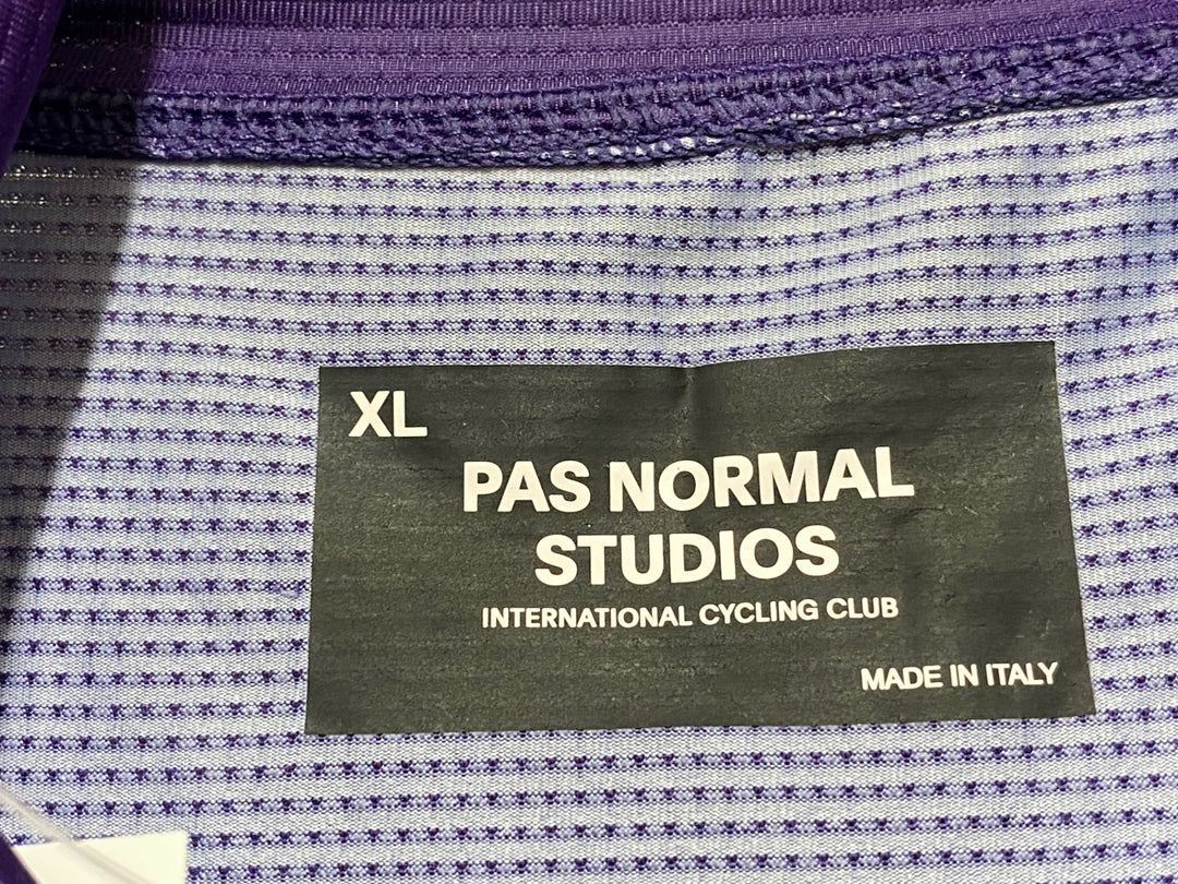 JN107 パスノーマルスタジオ PAS NORMAL STUDIOS Mechanism 半袖 サイクルジャージ 紫 XL