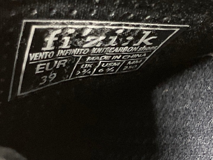 KO308 フィジーク fizik INFINITO KNIT CARBON Shoes BOA Li2 ビンディングシューズ 黒 EU39