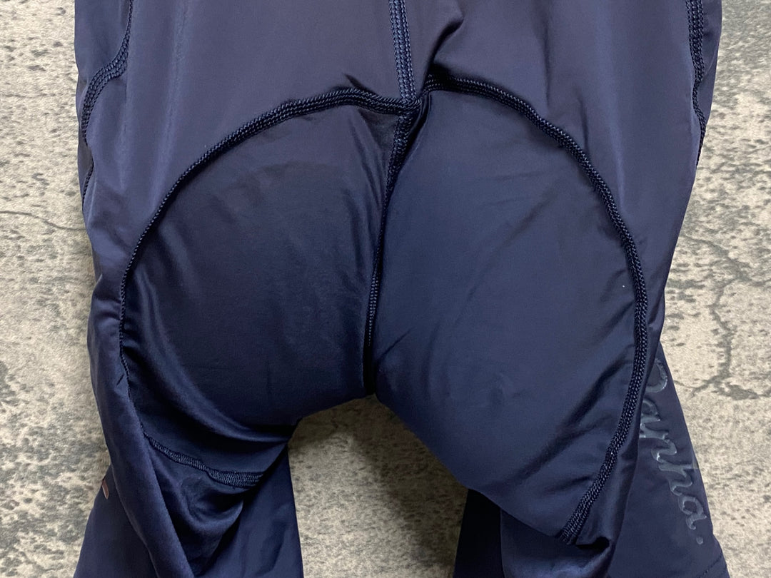 KE792 ラファ Rapha CLASSIC FLYWEIGHT BIB SHORTS SHORT ビブショーツ ネイビー M ※肩紐接着部剥がれのためジャンク