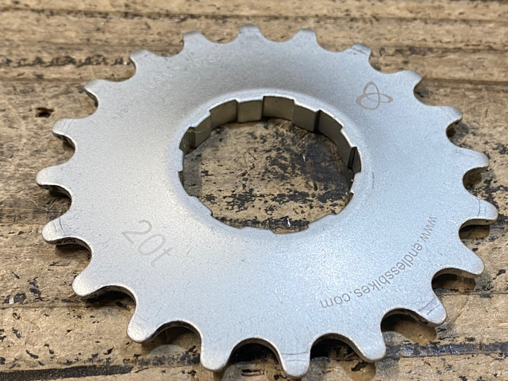 JX678 エンドレスバイク ENDLESS BIKES kick ass cog フリー用 シングルコグ 20t シルバー