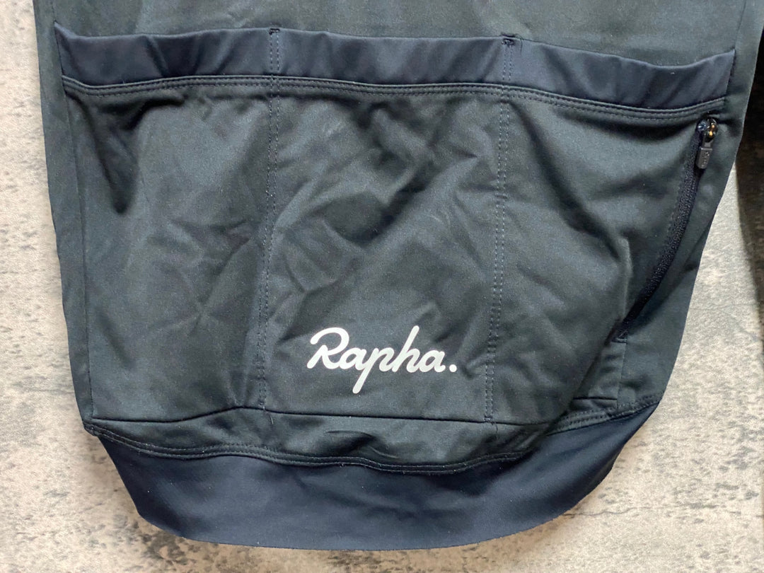 JS963 ラファ Rapha CORE LONG SLEEVE JERSEY 長袖 サイクルジャージ 黒 S 裏起毛