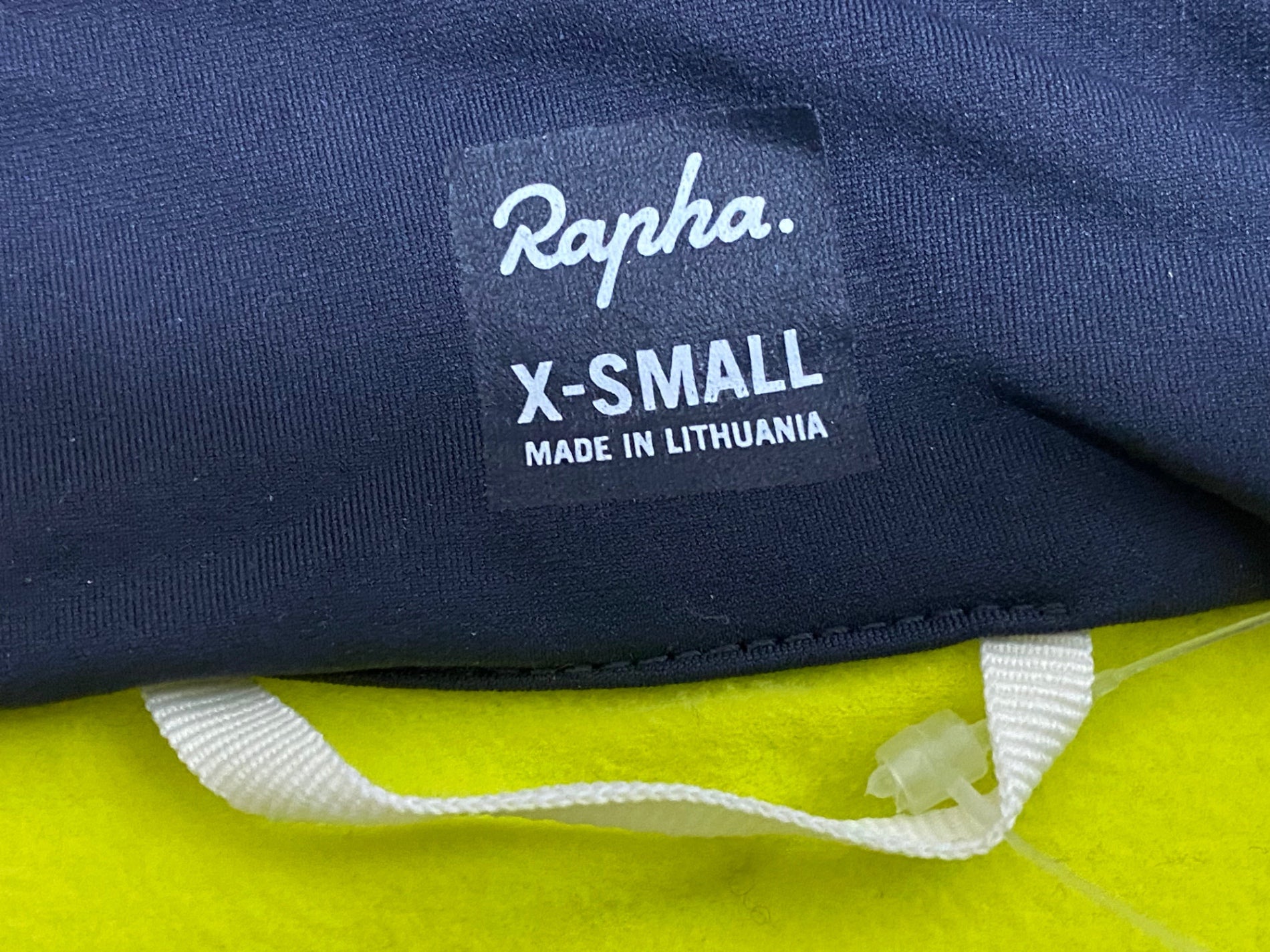 KA233 ラファ Rapha 長袖 サイクルジャケット グレー 黃 XS 裏起毛