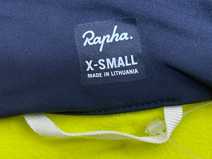 KA233 ラファ Rapha 長袖 サイクルジャケット グレー 黃 XS 裏起毛
