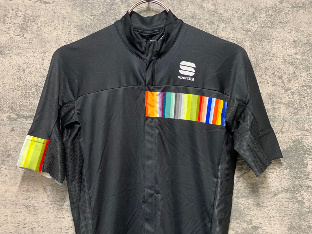 KI164 スポーツフル sportful 半袖 サイクルジャージ 黒 S