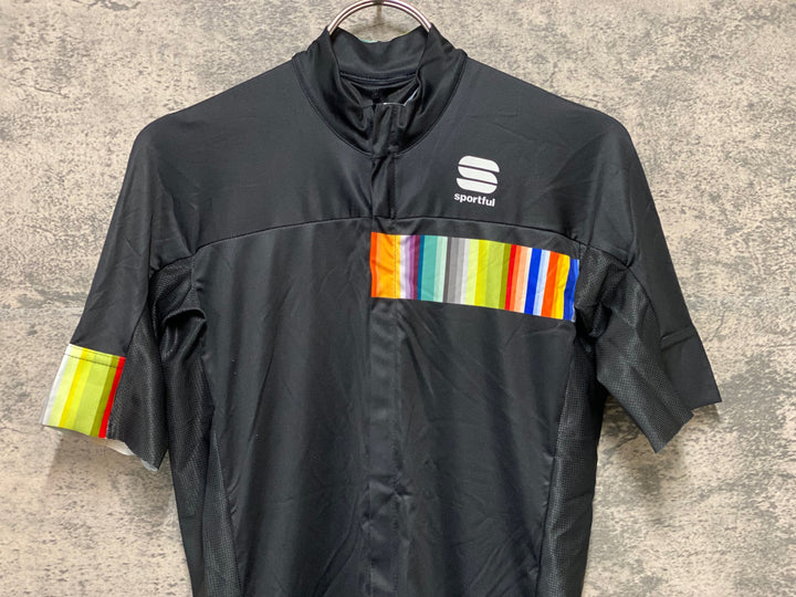 KI164 スポーツフル sportful 半袖 サイクルジャージ 黒 S