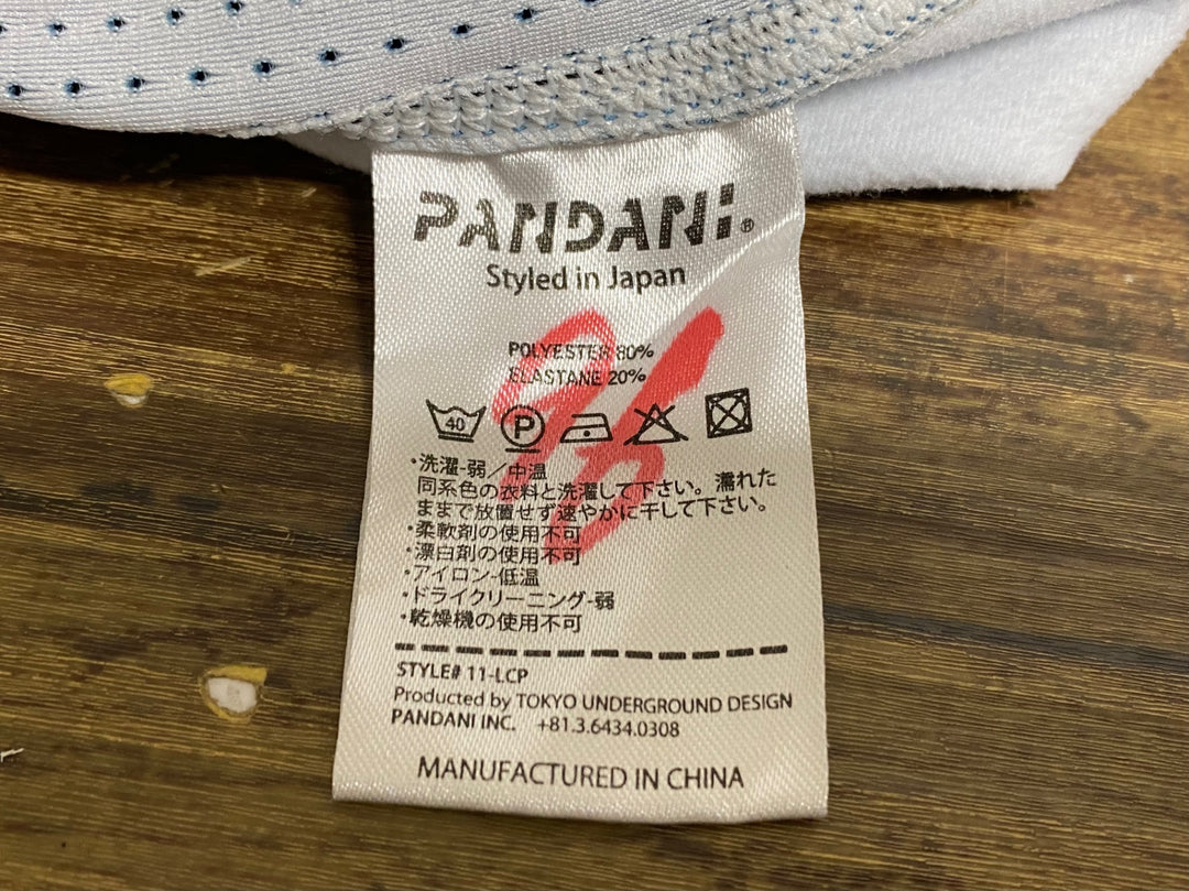 KJ700 パンダーニ Pandani ビブタイツ 黒 青 M 裏起毛 ※マーカー痕